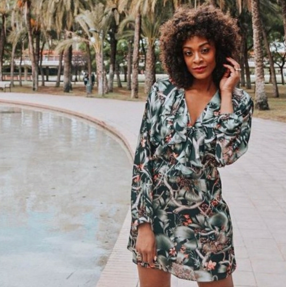 NWT! Johanna Ortiz x H&M Patterned Flounced Dress